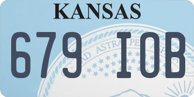 KS license plate 679IOB