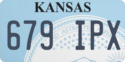 KS license plate 679IPX