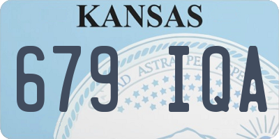 KS license plate 679IQA