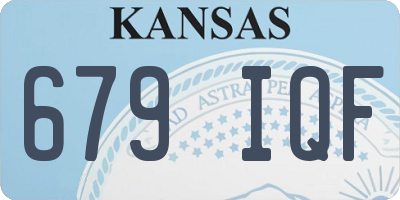 KS license plate 679IQF
