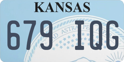 KS license plate 679IQG