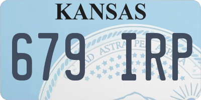 KS license plate 679IRP