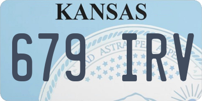 KS license plate 679IRV
