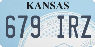 KS license plate 679IRZ