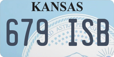 KS license plate 679ISB