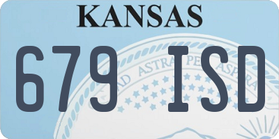KS license plate 679ISD