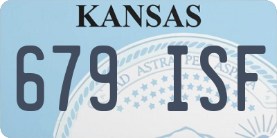 KS license plate 679ISF