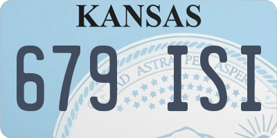 KS license plate 679ISI