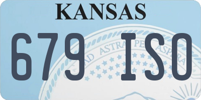 KS license plate 679ISO