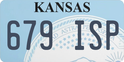 KS license plate 679ISP