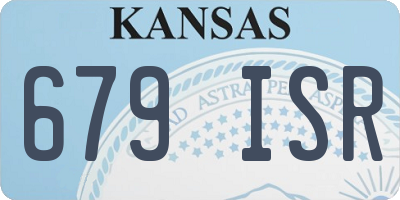 KS license plate 679ISR