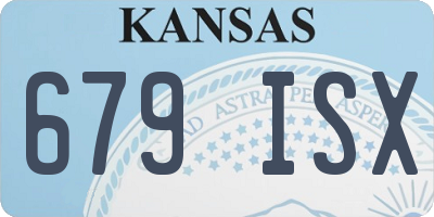 KS license plate 679ISX