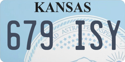 KS license plate 679ISY