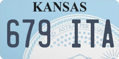 KS license plate 679ITA