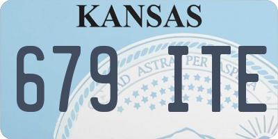KS license plate 679ITE