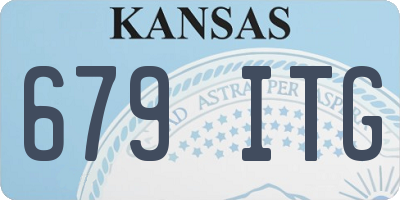 KS license plate 679ITG