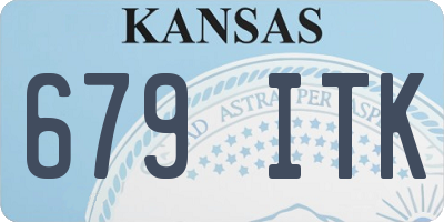 KS license plate 679ITK