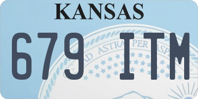 KS license plate 679ITM