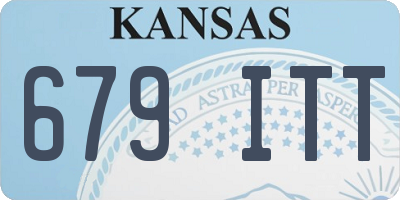 KS license plate 679ITT