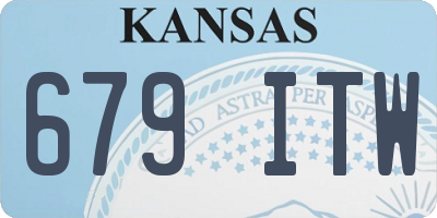 KS license plate 679ITW
