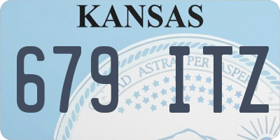 KS license plate 679ITZ