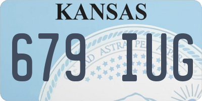 KS license plate 679IUG
