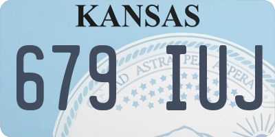 KS license plate 679IUJ