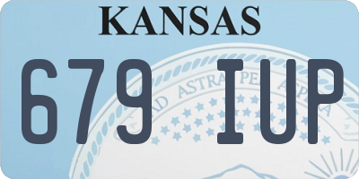 KS license plate 679IUP