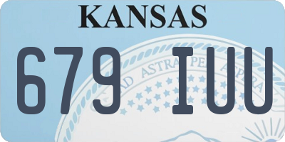 KS license plate 679IUU