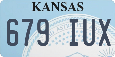 KS license plate 679IUX