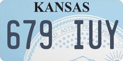 KS license plate 679IUY