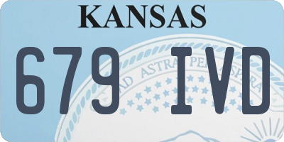 KS license plate 679IVD