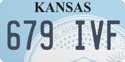 KS license plate 679IVF