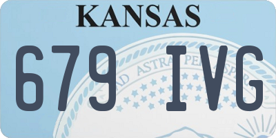 KS license plate 679IVG