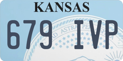 KS license plate 679IVP