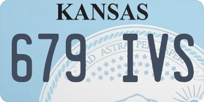 KS license plate 679IVS