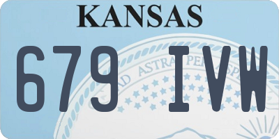KS license plate 679IVW