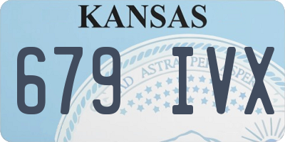 KS license plate 679IVX