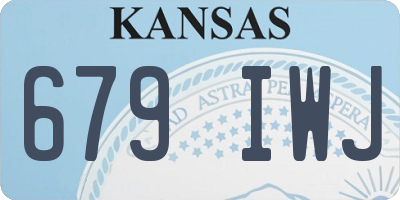 KS license plate 679IWJ