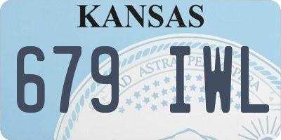 KS license plate 679IWL