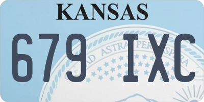 KS license plate 679IXC