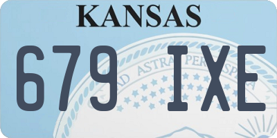KS license plate 679IXE