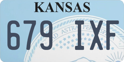 KS license plate 679IXF