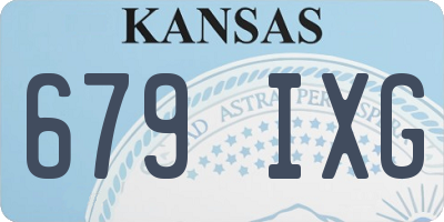 KS license plate 679IXG