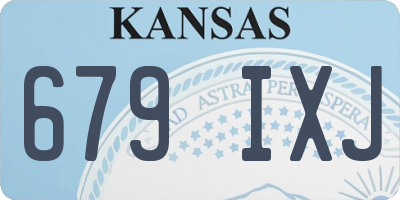 KS license plate 679IXJ