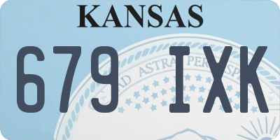 KS license plate 679IXK