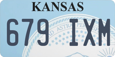 KS license plate 679IXM