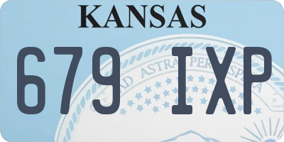 KS license plate 679IXP