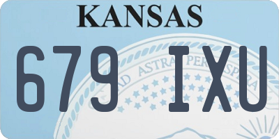 KS license plate 679IXU