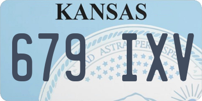 KS license plate 679IXV